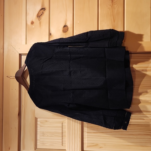 talbots|patterned blouse|large - Picture 3 of 4